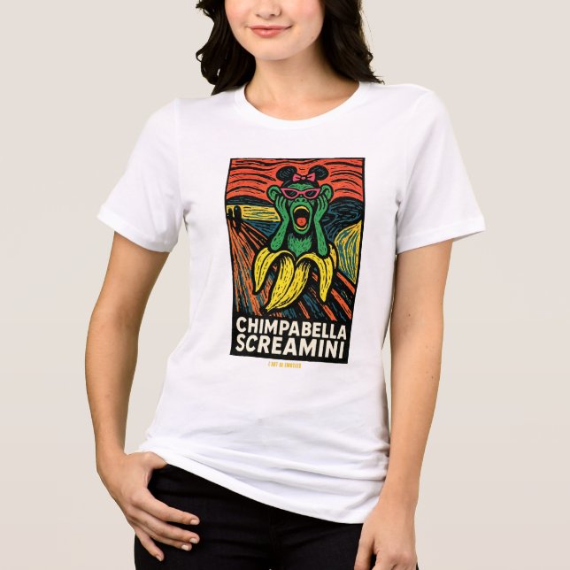 Camiseta Triblenda Brainrot POP Chimpabella Screamini (Anverso)