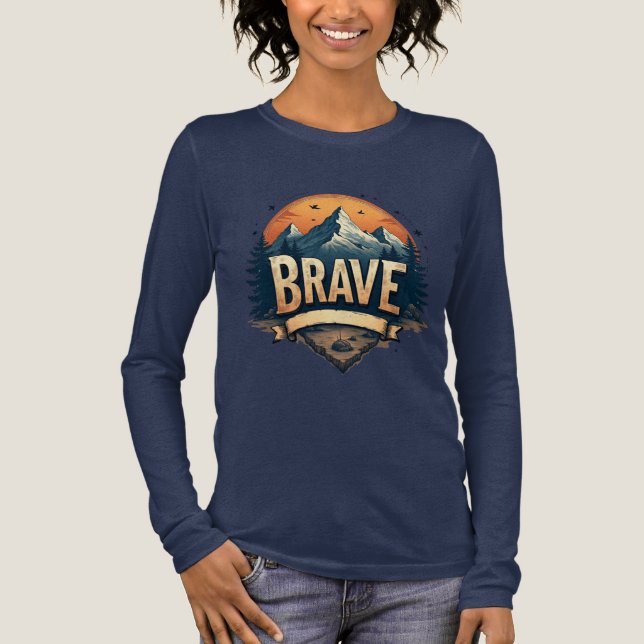 Camiseta Triblenda Brave T-Shirt Adventure Tee gráfico para mujeres a (Anverso)