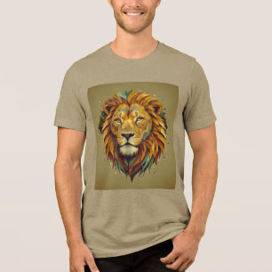 Camiseta Triblenda Bravo como el león, rugido con orgullo