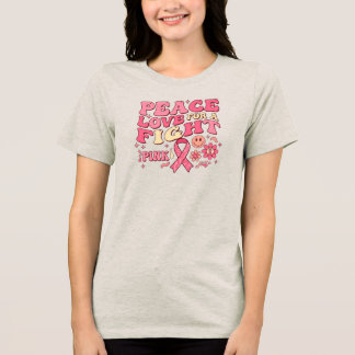 Camiseta Triblenda Breast Cancer Awareness / Paz Amor Lucha