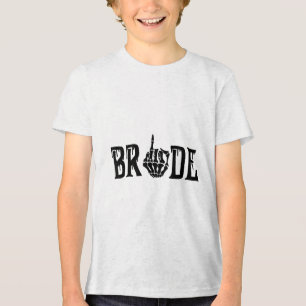 Camiseta Triblenda Bride Groom Skeleton Hand Halloween Boda Bachel