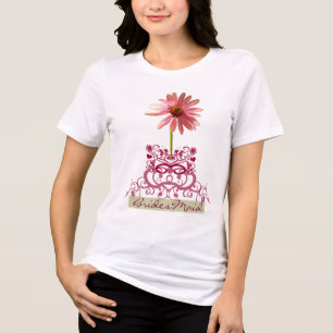 Camiseta Triblenda Bridesmaid morada de coneflón