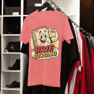 Camiseta Triblenda Brie Strong - Divertido bollo de queso motivaciona