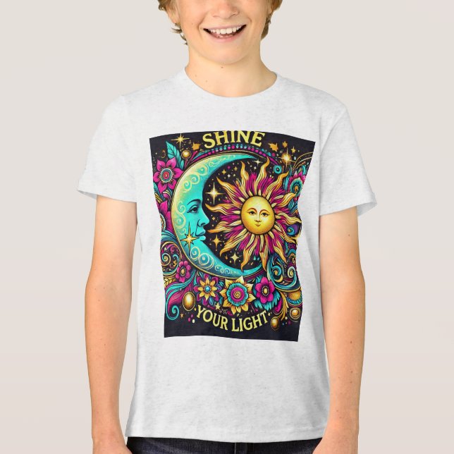 CAMISETA TRIBLENDA "BRILLA ALEXANDRIA TU LUZ" (Anverso)