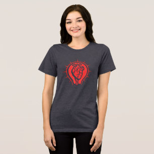 Camiseta Triblenda Brillante Pasión - Bombilla de Corazón Anatómico M
