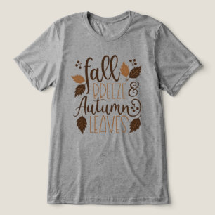 Camiseta Triblenda Brisa de otoño hojas de otoño