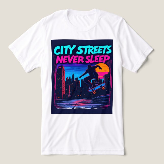 Camiseta Triblenda Brite-T Ciry Streets Never Sleep 0019036 (Diseño delantero )