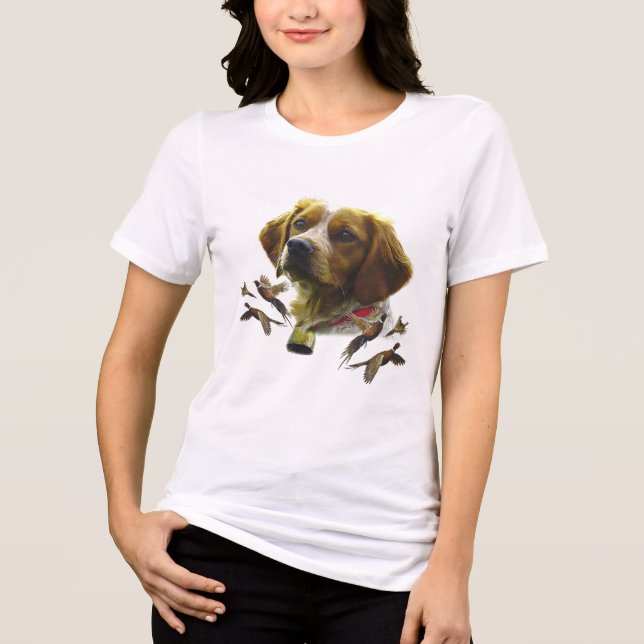 Camiseta Triblenda Brittany Spaniel (Anverso)