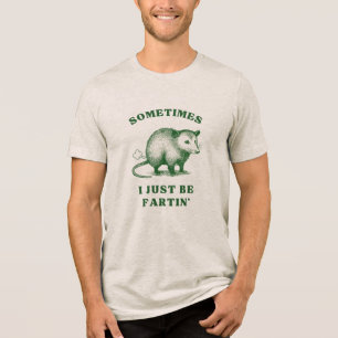 Camiseta Triblenda Broma de Flatulencia de Zarigüeya – A veces simple