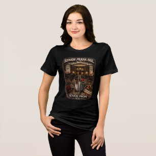 Camiseta Triblenda Broma de último año fallida Mujer Bella+Canvas Osc
