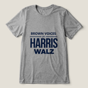 Camiseta Triblenda Brown Voices for Harris Walz