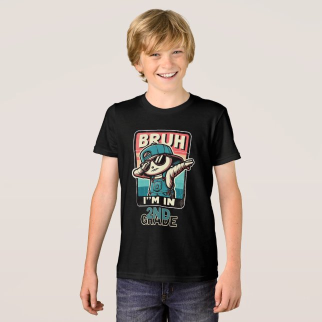 Camiseta Triblenda Bruh I'm In : 2º Grado (Anverso Completo)