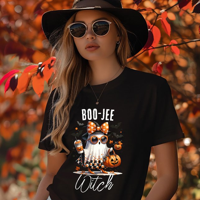 Camiseta Triblenda Bruja Boo-Jee Halloween  (Boo-Jee Witch Funny Halloween T-shirt)
