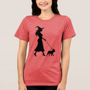 Camiseta Triblenda Bruja caminando Frenchie