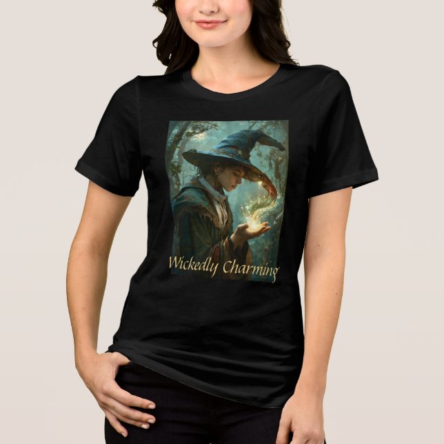 Camiseta Triblenda Bruja con mucho encanto (Anverso)