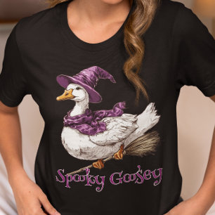 Camiseta Triblenda Bruja de Halloween de ganso espeluznante