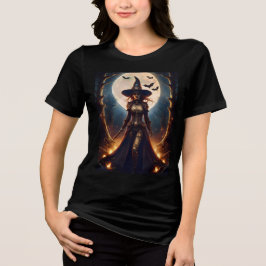 Camiseta Triblenda Bruja del bosque steampunk de Halloween