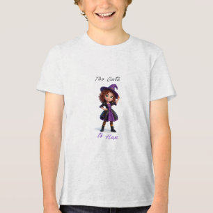 Camiseta Triblenda Bruja Niña Hechizos y Destellos Halloween