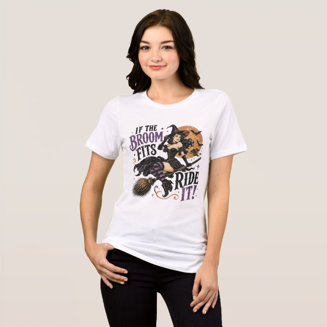 Camiseta Triblenda Bruja Retro (Anverso Completo)