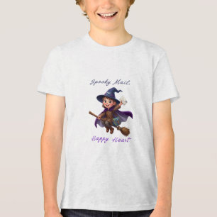 Camiseta Triblenda Bruja Voladora Entrega Especial Cute Halloween Mag