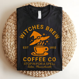Camiseta Triblenda Brujas Brew Salem Massachusetts Café de Halloween