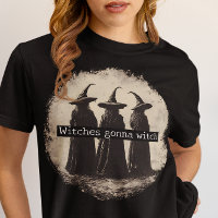 Brujas van a hacer brujería en Halloween