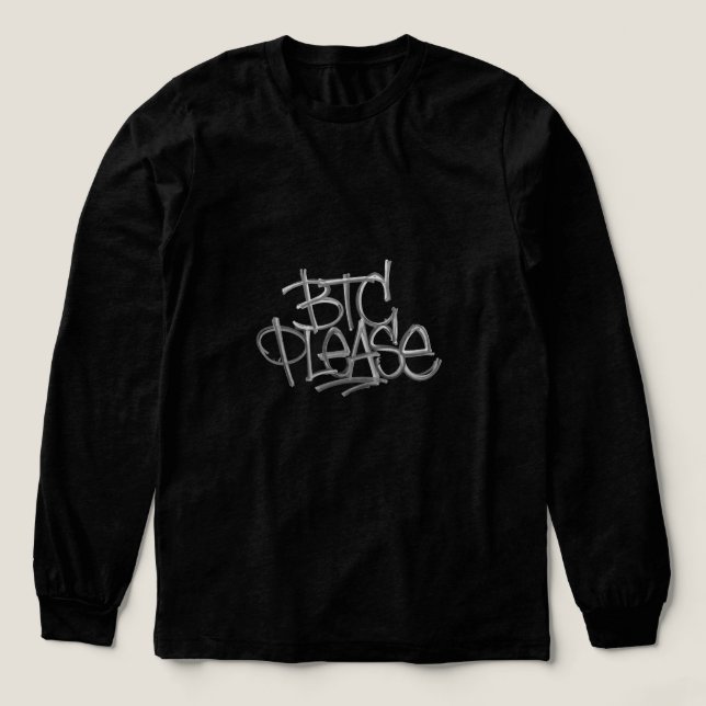 Camiseta Triblenda "BTC Please" (Negro) (Diseño traserp)