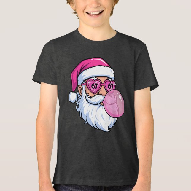 Camiseta Triblenda Bubble Gum 6 7 Santa Christmas  (Anverso)