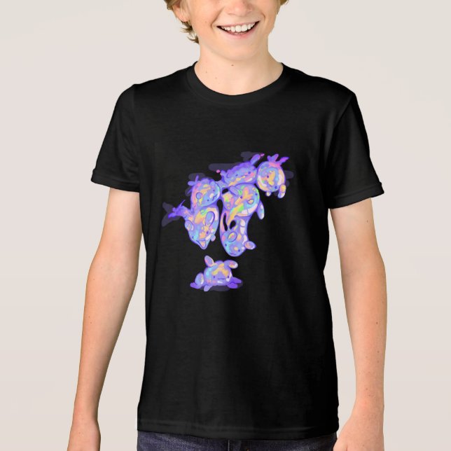 Camiseta Triblenda Bubble monsters (Anverso)