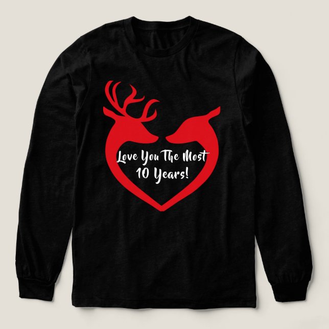 Camiseta Triblenda Buck and Doe Love You the Most T-Shirt (Diseño traserp)