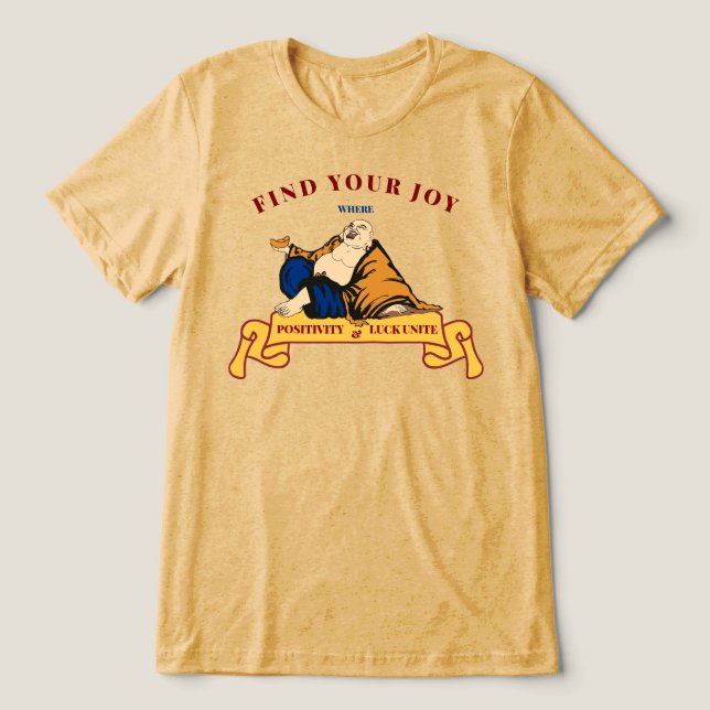 Camiseta Triblenda Buda afortunado (Diseño delantero )