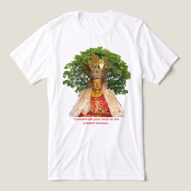 Camiseta Triblenda Buda sentado en meditación (Diseño delantero )