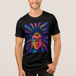 Camiseta Triblenda Buda Zen Psicodélico - Tercera Ojo Vibración Cósmi