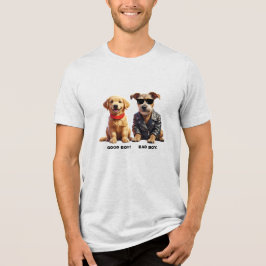 Camiseta Triblenda Buen Chico, Mal Chico (Perros)