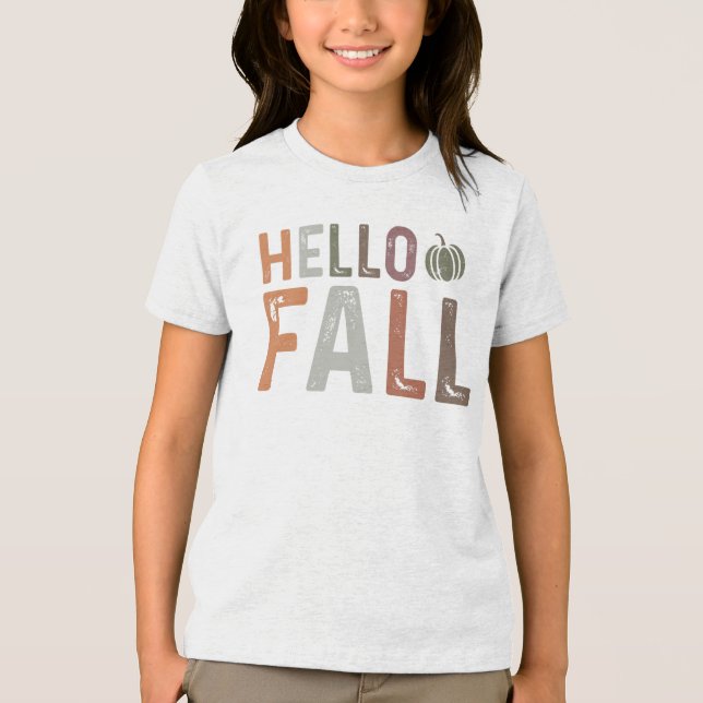 Camiseta Triblenda Bueno, hola otoño (Anverso)