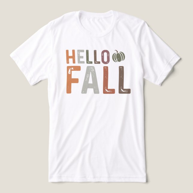 Camiseta Triblenda Bueno, hola otoño (Diseño delantero )