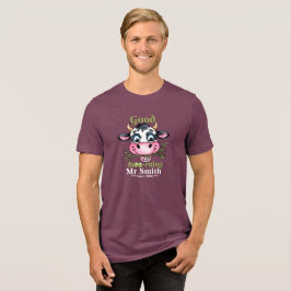 Camiseta Triblenda Buenos días vaca divertida