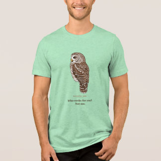 Camiseta Triblenda Búho Barreteado Divertido Que Cocina Para Ti No Pa