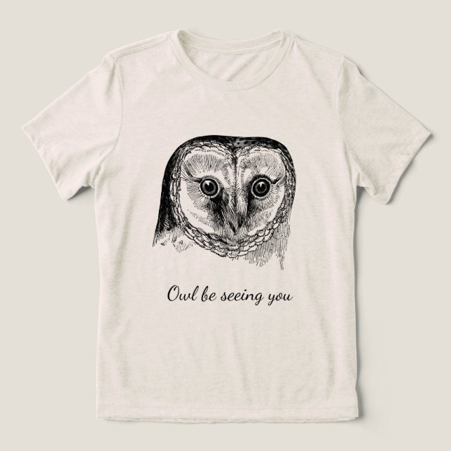 Camiseta Triblenda Búho con presupuesto (Diseño delantero )
