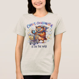Camiseta Triblenda Búho Coordinador de Caos - Maestro de Educación Es