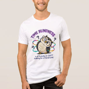 Camiseta Triblenda Búho divertido neurodivergente TDAH   Ceguera temp