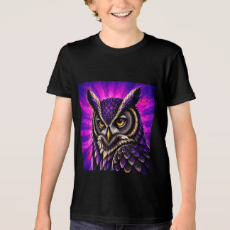 Camiseta Triblenda Búho Feroz Vida Silvestre Vintage