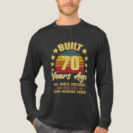 Camiseta Triblenda Built 70 Years Ago All Parts Original 70th Birthda