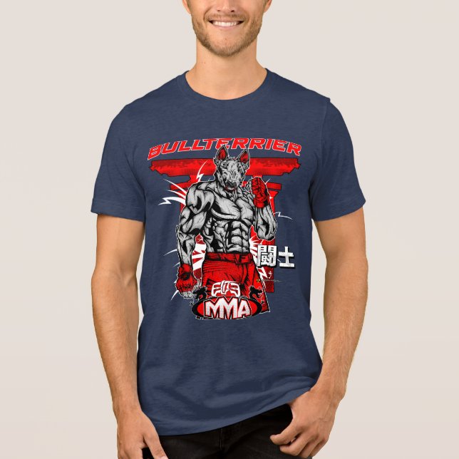 Camiseta Triblenda BULL TERRIER Martial Arts ElitE (Anverso)