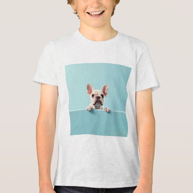 Camiseta Triblenda Bulldog francés (Anverso)