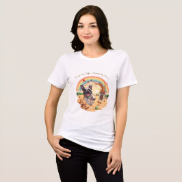 Camiseta Triblenda Bulldog Francés Alegre y Salpicadura de Café – Pat