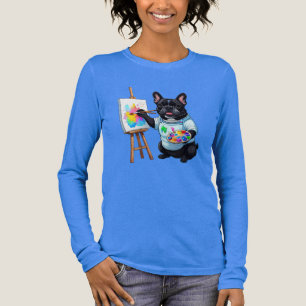 Camiseta Triblenda Bulldog Francés Artista French Bulldog