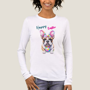 Camiseta Triblenda Bulldog Francés Bunny Pascua Bulldogge