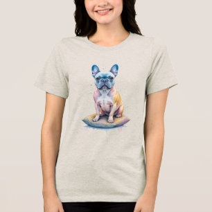 Camiseta Triblenda Bulldog Francés Colorido y Artístico 