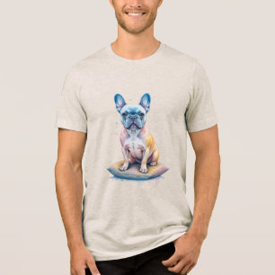 Camiseta Triblenda Bulldog Francés Colorido y Artístico